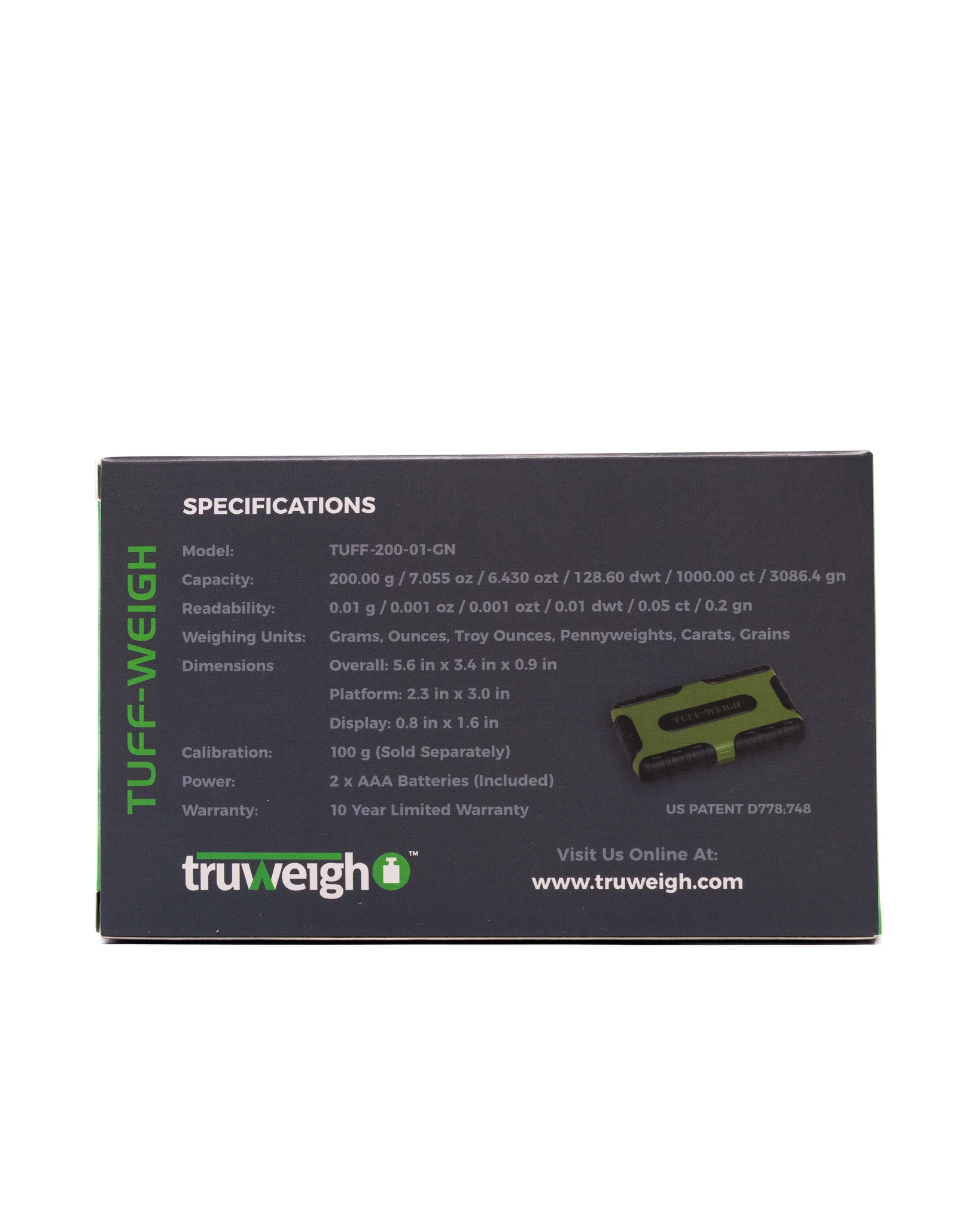 Truweight - Tuff Weight Mini Scale - 200g x 0.01g - Image 10