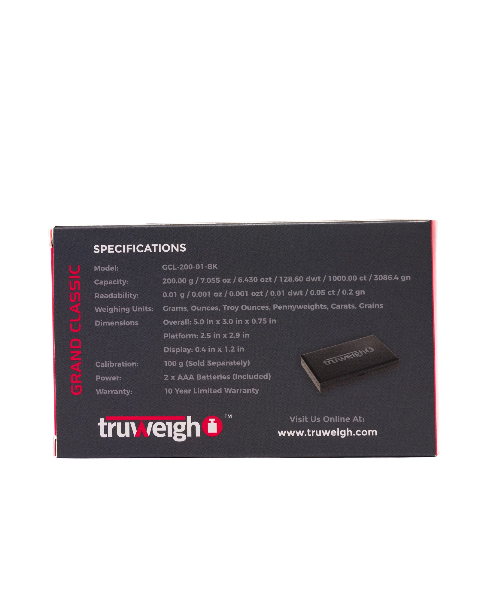 Truweight - Tuff Weight Mini Scale - 200g x 0.01g - Image 3