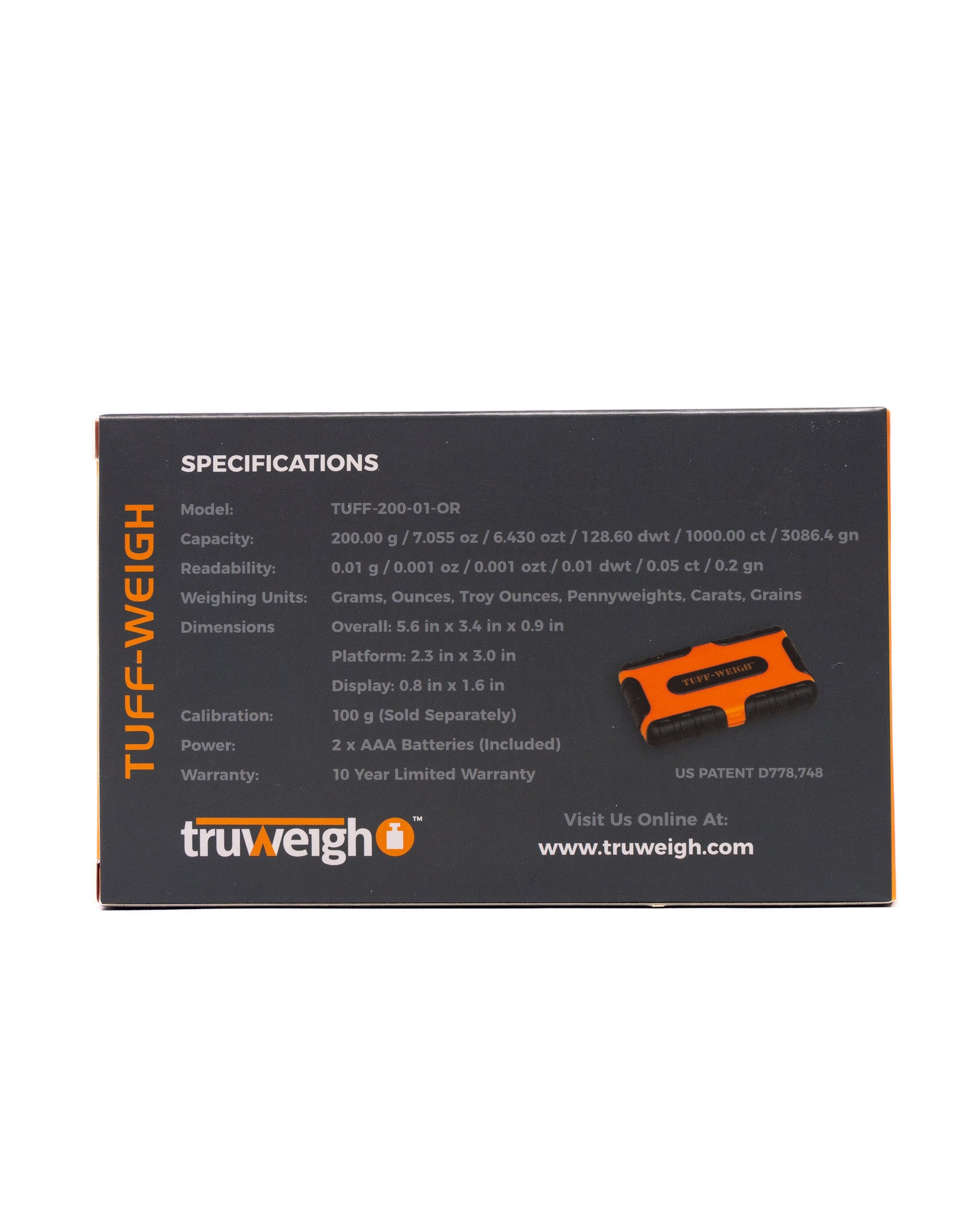 Truweight - Tuff Weight Mini Scale - 200g x 0.01g - Image 5