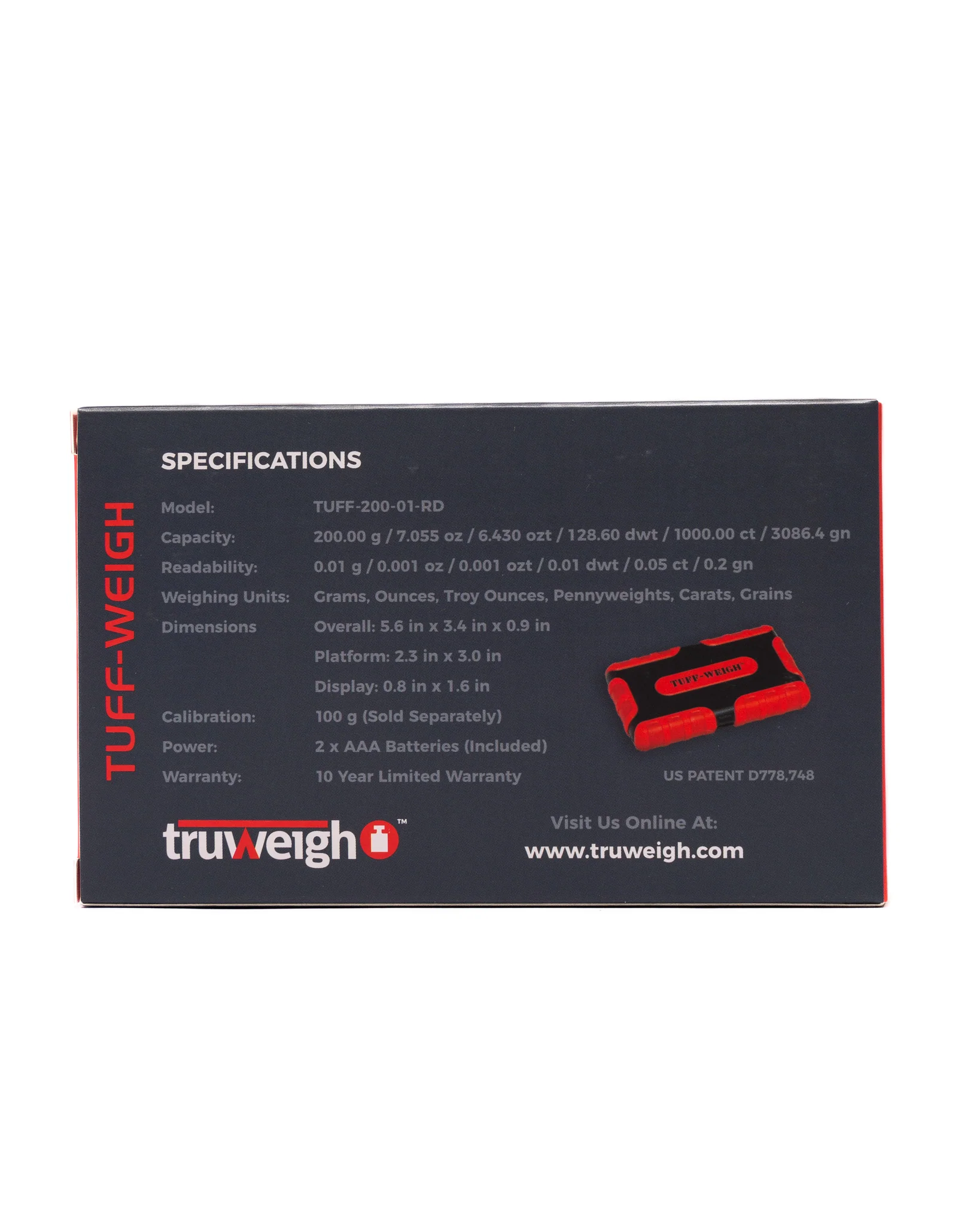 Truweight - Tuff Weight Mini Scale - 200g x 0.01g - Image 8